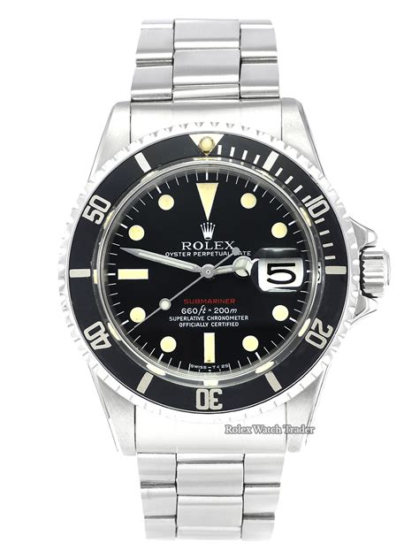 rolex submariner red text